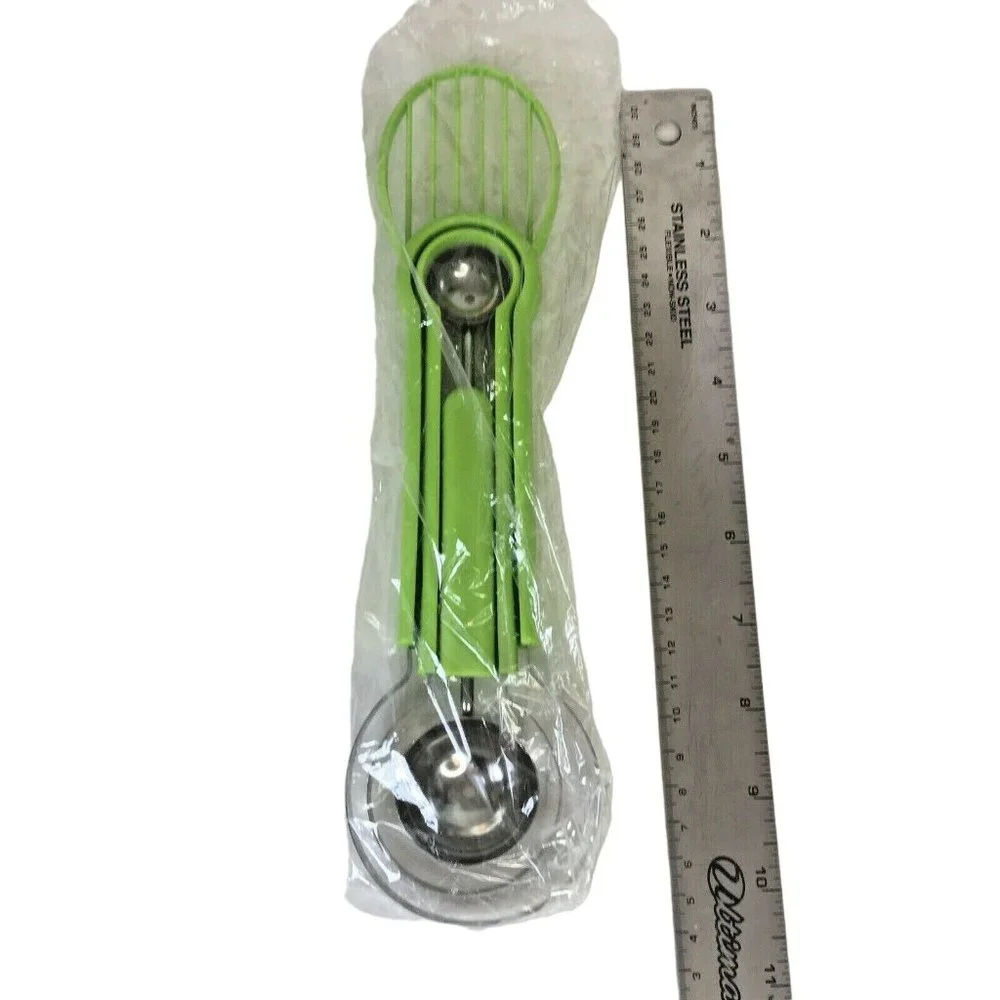 Fruit Vegetable Kitchen Tools 5 in 1 Slicer, Peeler, Seeder, Melon Baller NEW